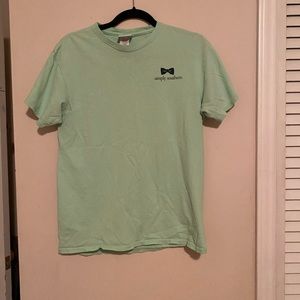 Medium green simply southern short sleeve tee